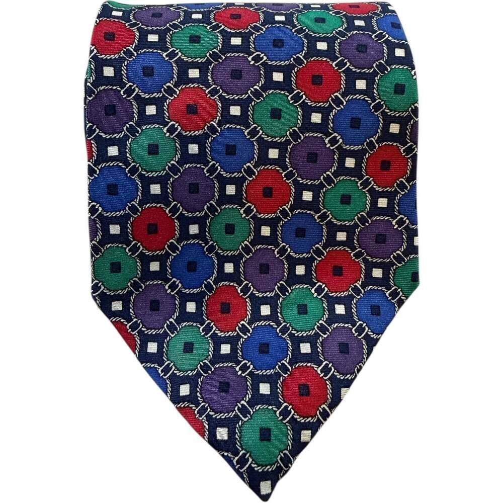 Christian Dior Executive Men's Designer Tie 100% Silk 58”x3.75” Multicolored - Picture 2 of 3